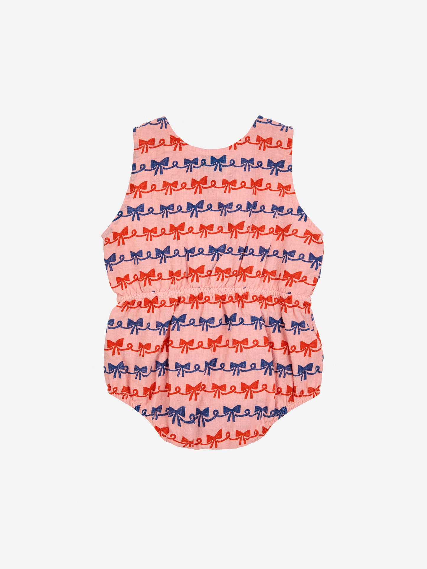 Ribbon Bow all over woven romper