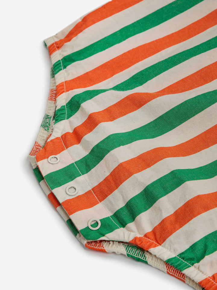 Vertical Stripes woven romper