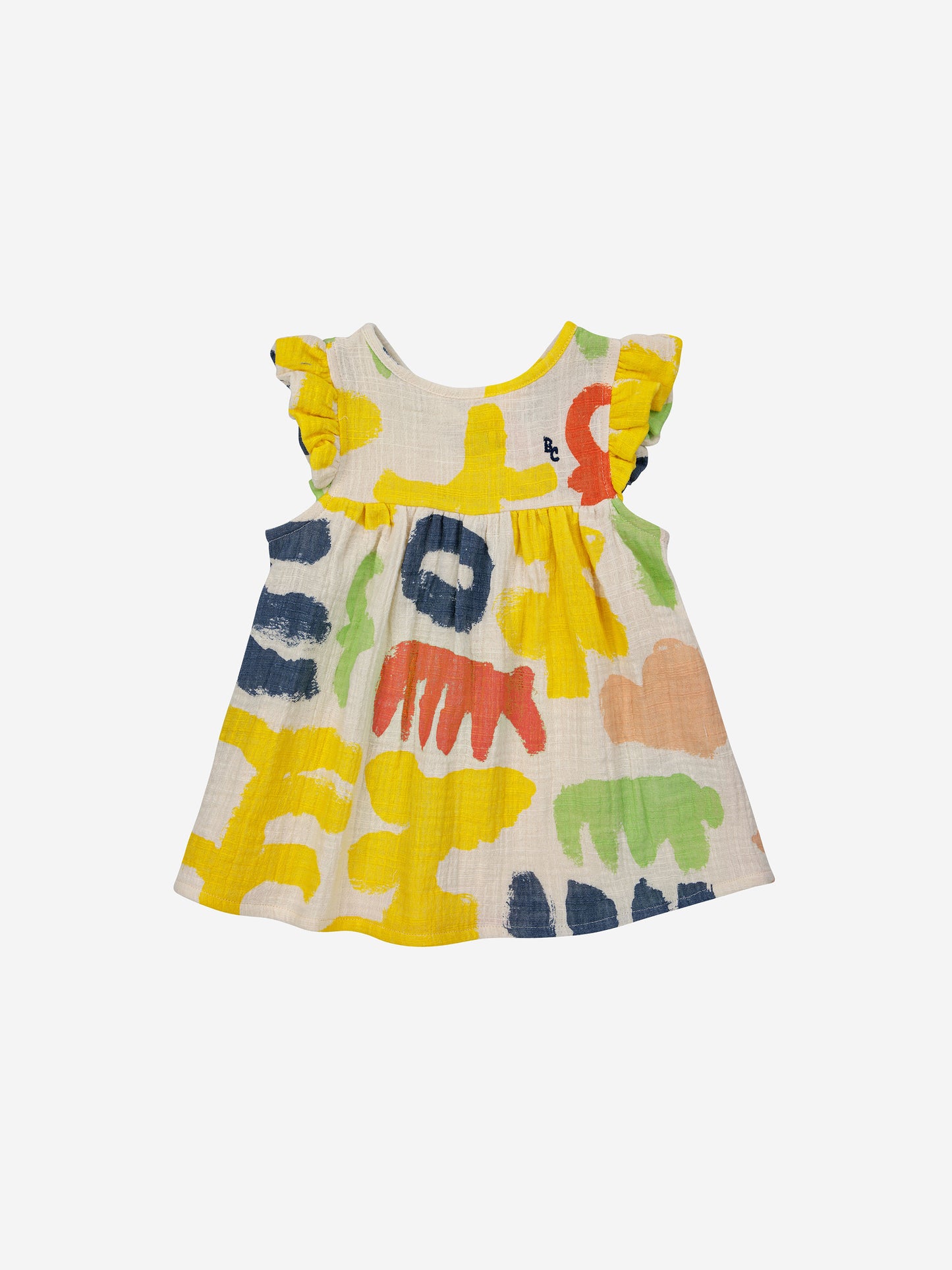 Carnival all over ruffle woven dress