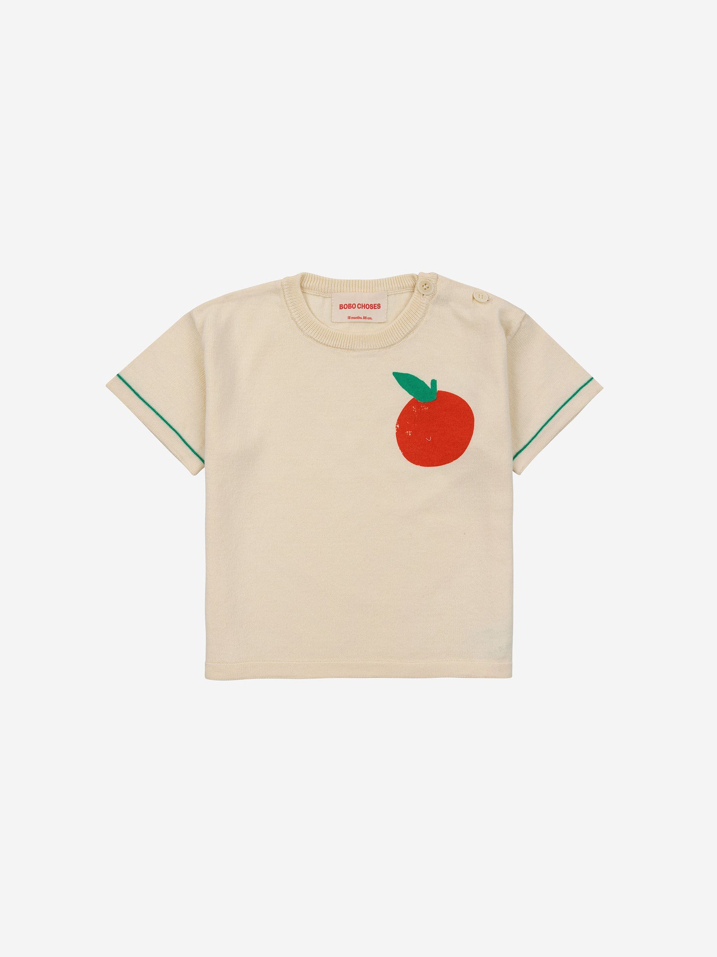 Camiseta de punto tomate