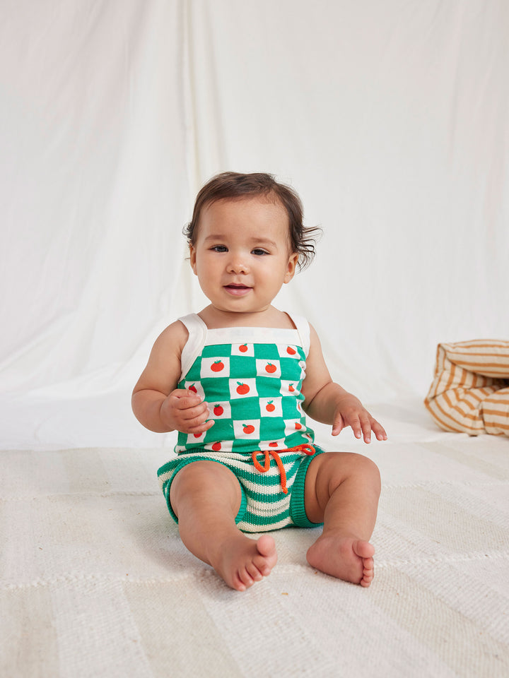 스트라이프 니트 퀼로트