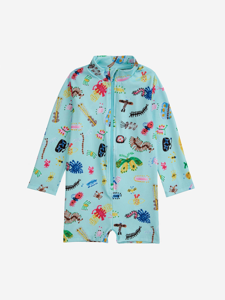 Funny Insects all over swim overall
