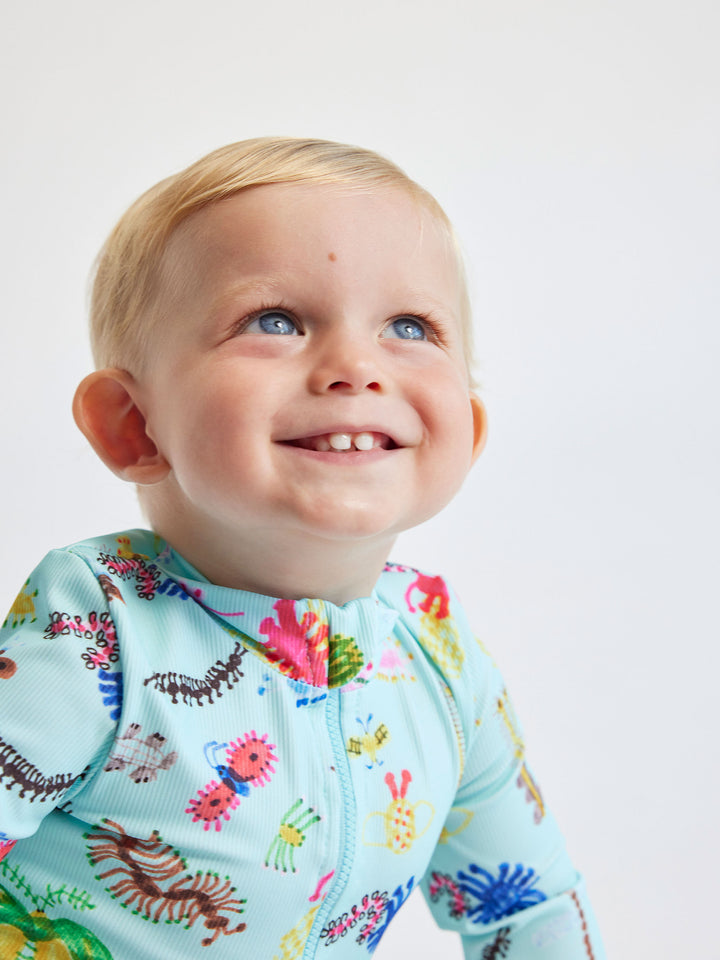 Funny Insects all over swim overall