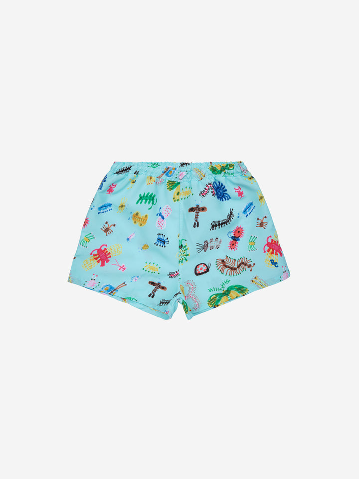 Funny Insects all over swim shorts