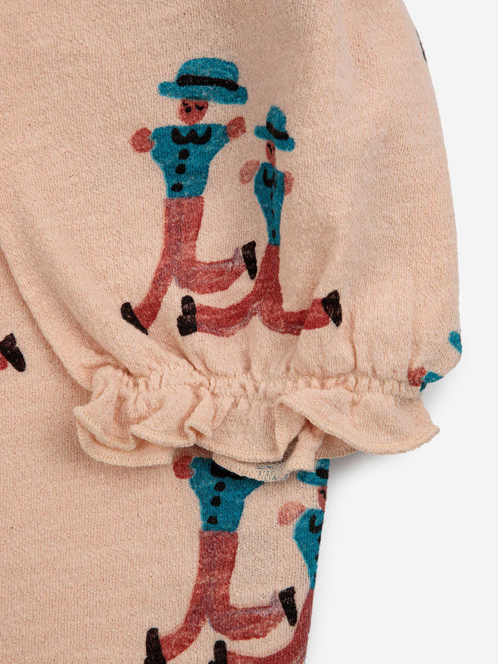 Dancing Giants all over puffed sleeves t-shirt