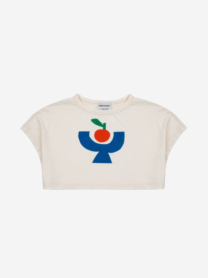 Tomato Plate cropped t-shirt