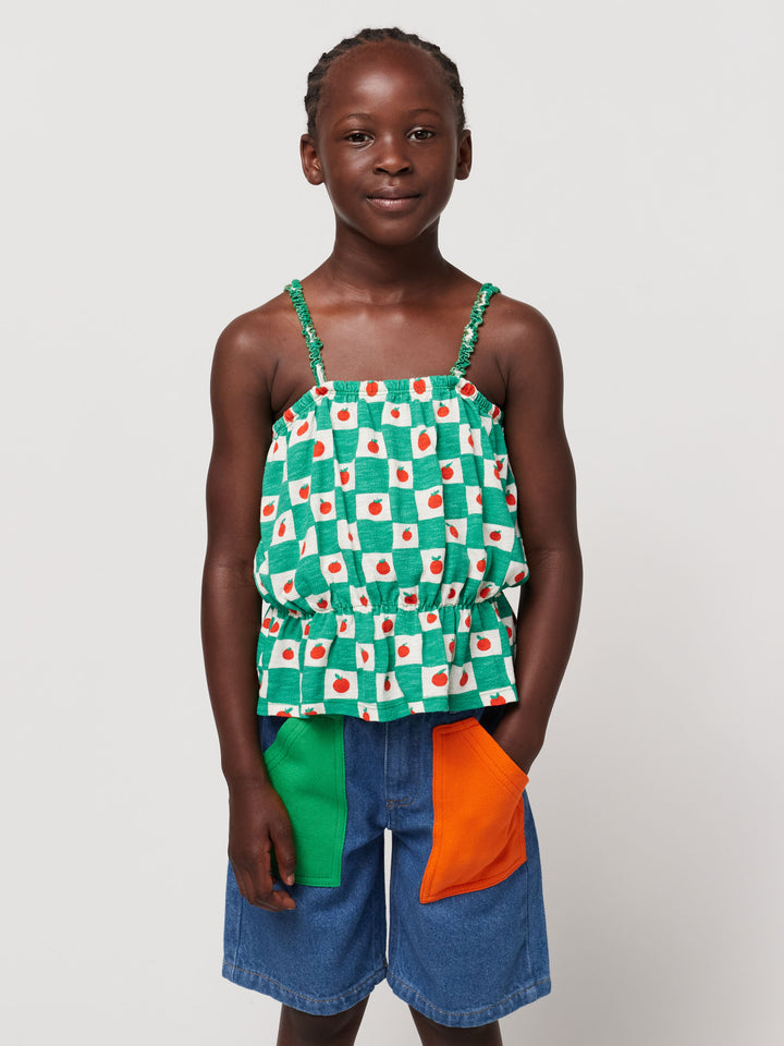 Tomato all over tank top