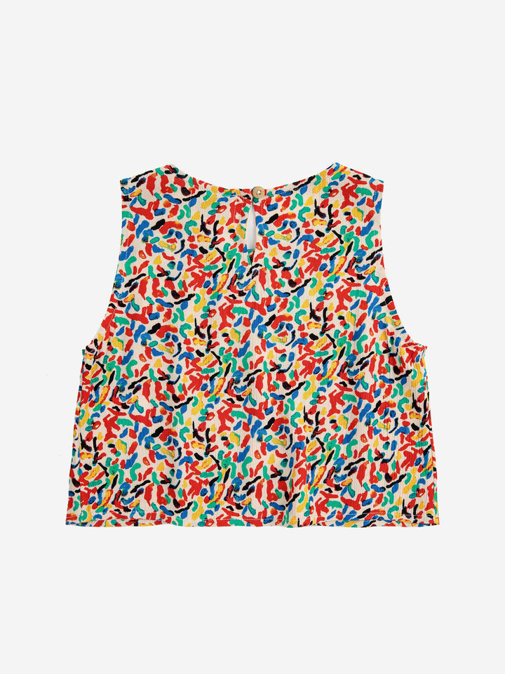 Confetti all over woven top