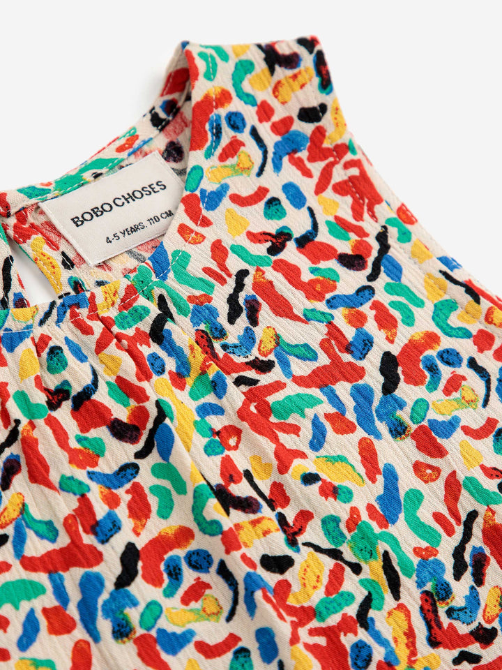 Confetti all over woven top