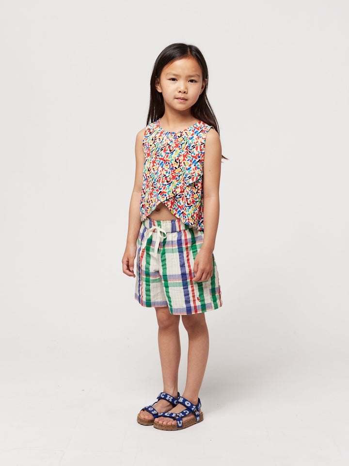 Confetti all over woven top