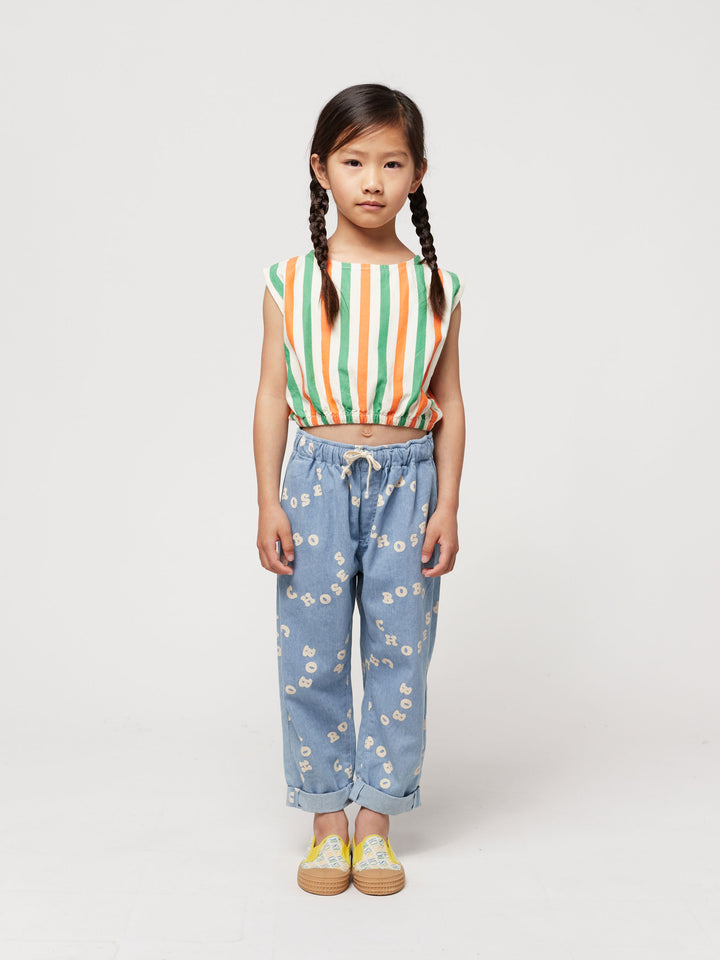 Vertical Stripes woven top