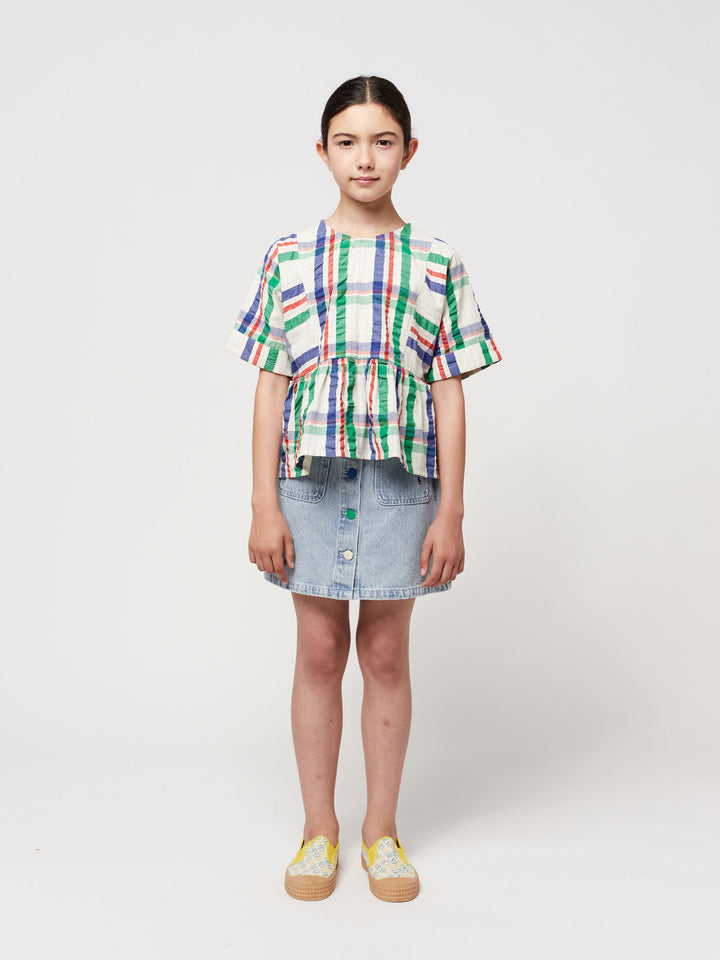 Madras Checks woven top