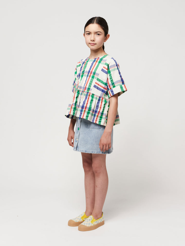 Madras Checks woven top