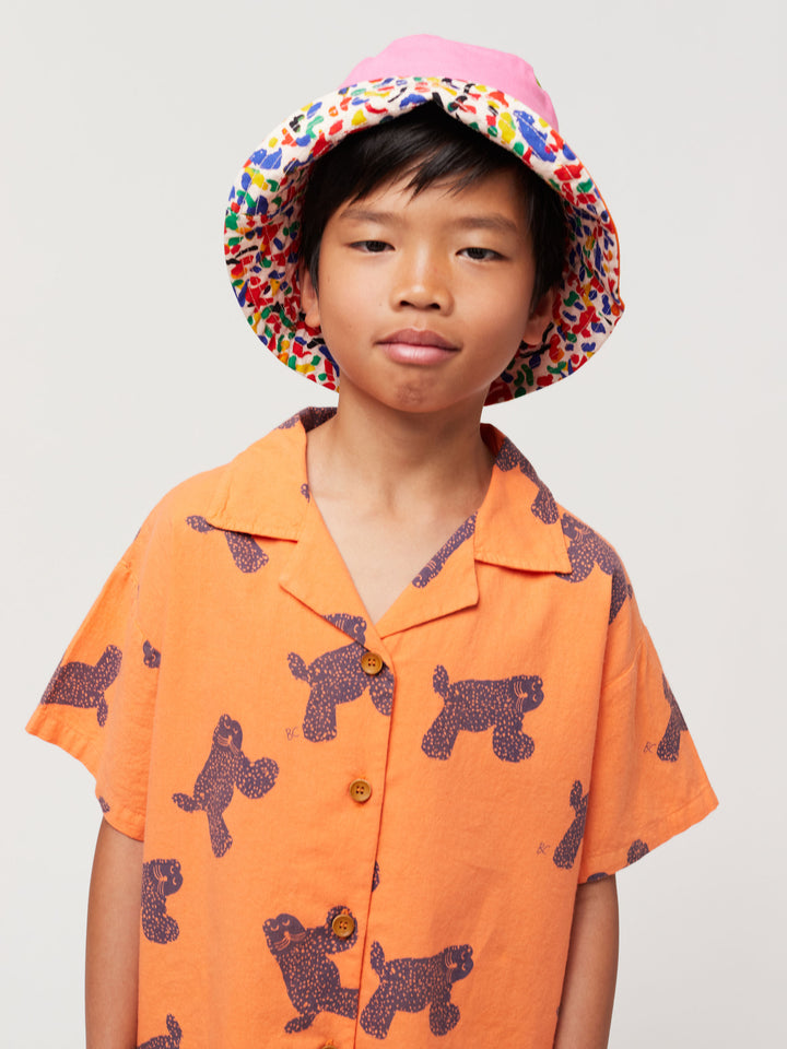 Big Cat all over woven shirt