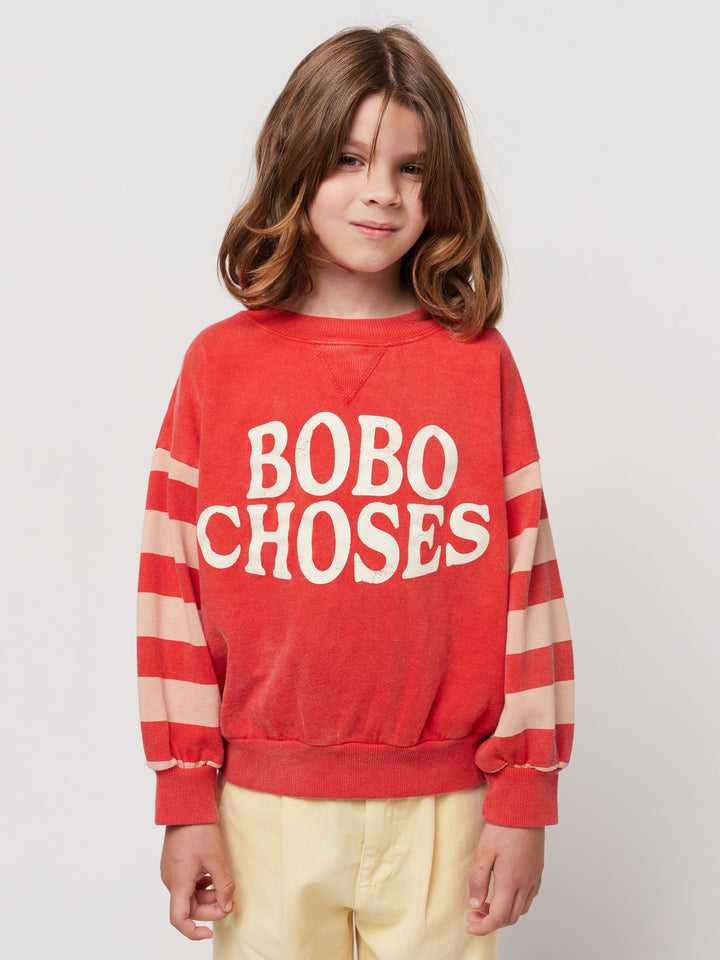 Bobo Choses 스트라이프 스웨트셔츠