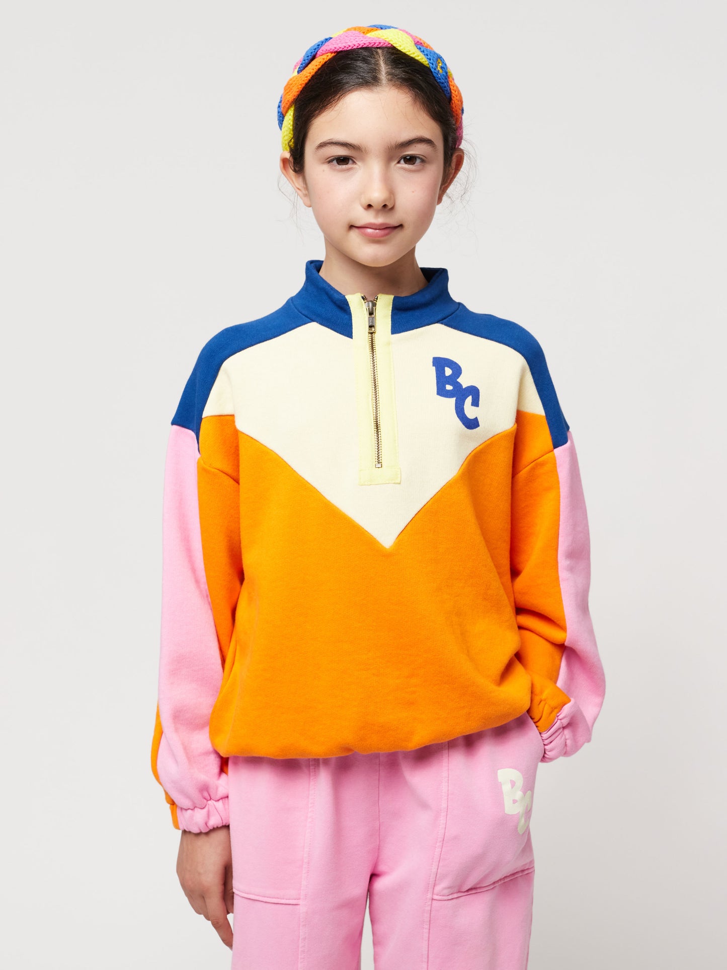 BC Color Block zipped sweatshirt