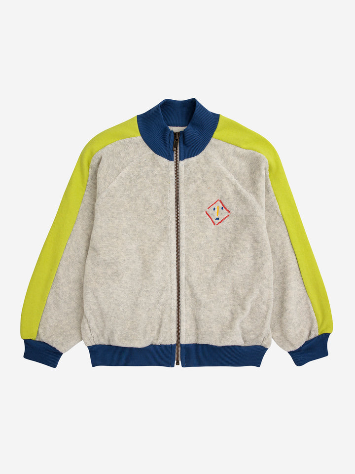 Terry zipped sweatshirt