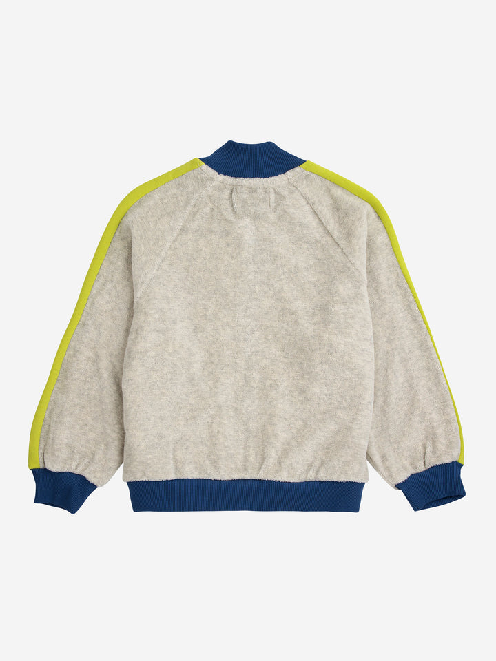 Terry zipped sweatshirt