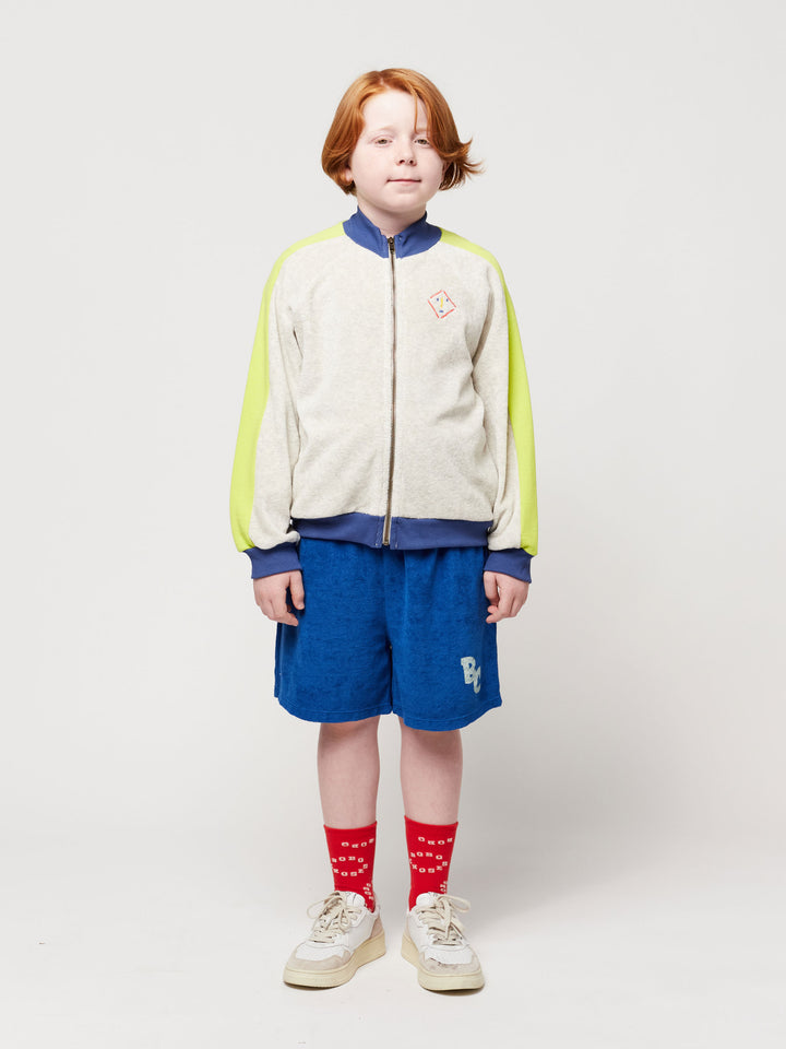 Terry zipped sweatshirt