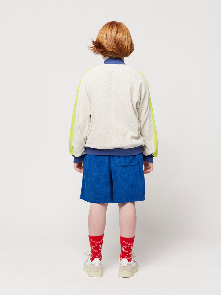 Terry zipped sweatshirt