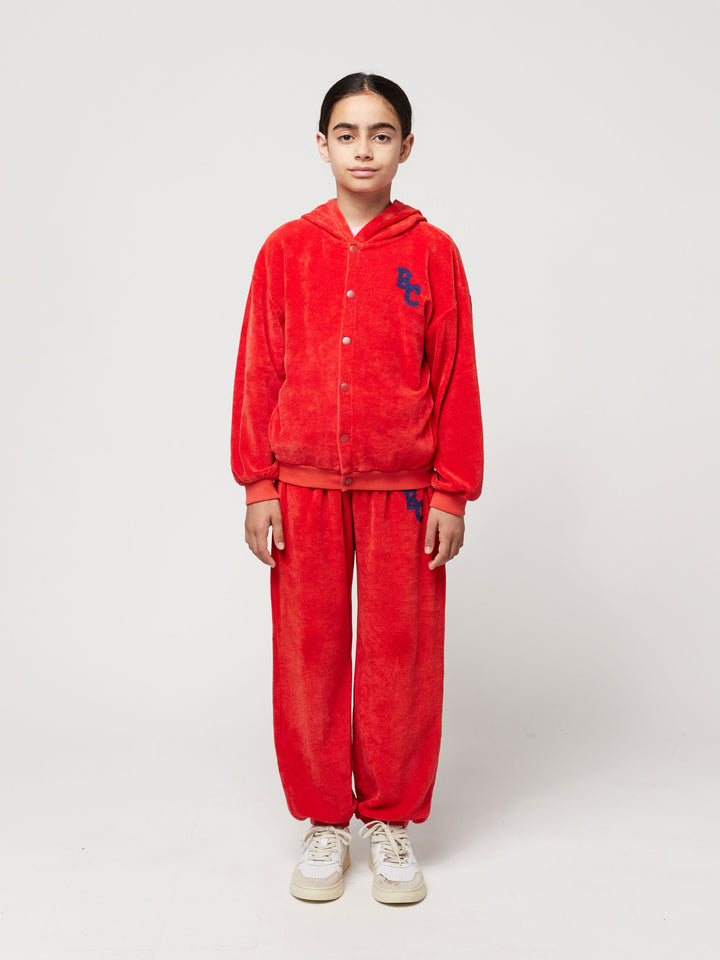 BC terry buttoned hoodie