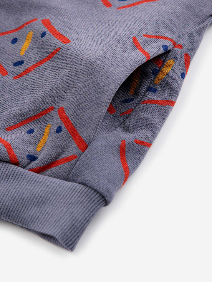 Masks all over zipped hoodie