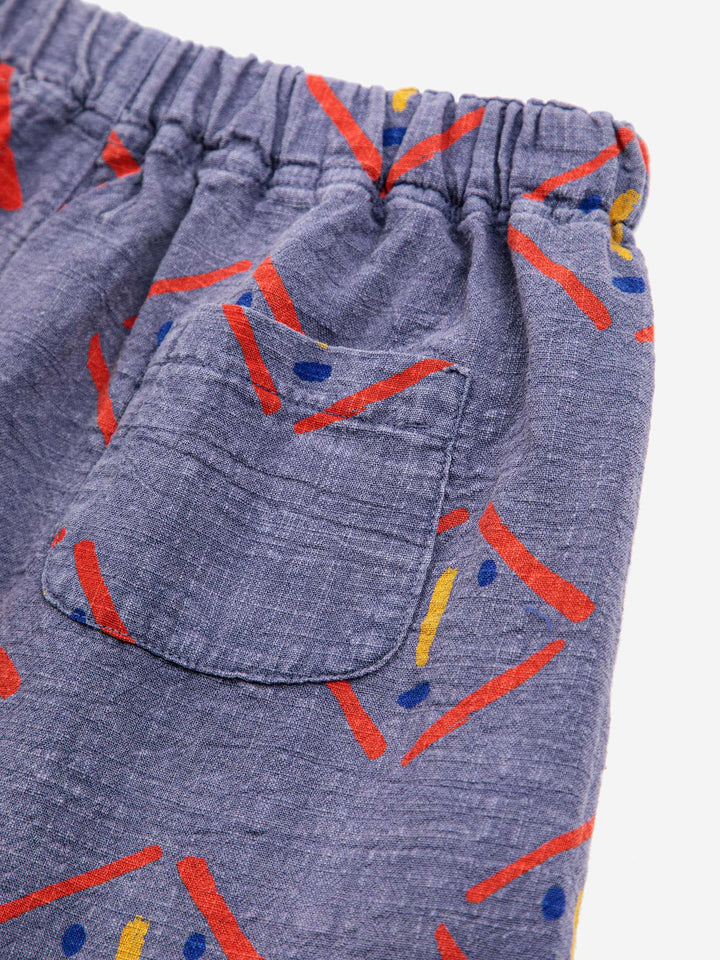 Masks all over woven shorts