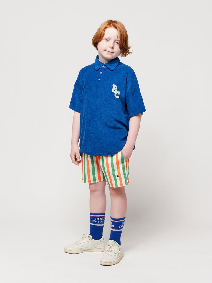 Vertical Stripes woven shorts