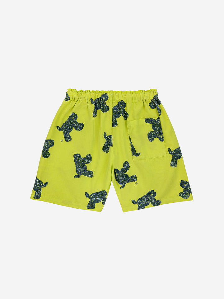 Big Cat all over woven bermuda shorts