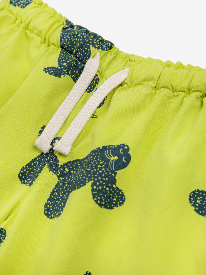 Big Cat all over woven bermuda shorts
