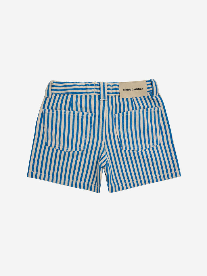Bobo Choses Circle stripes woven shorts