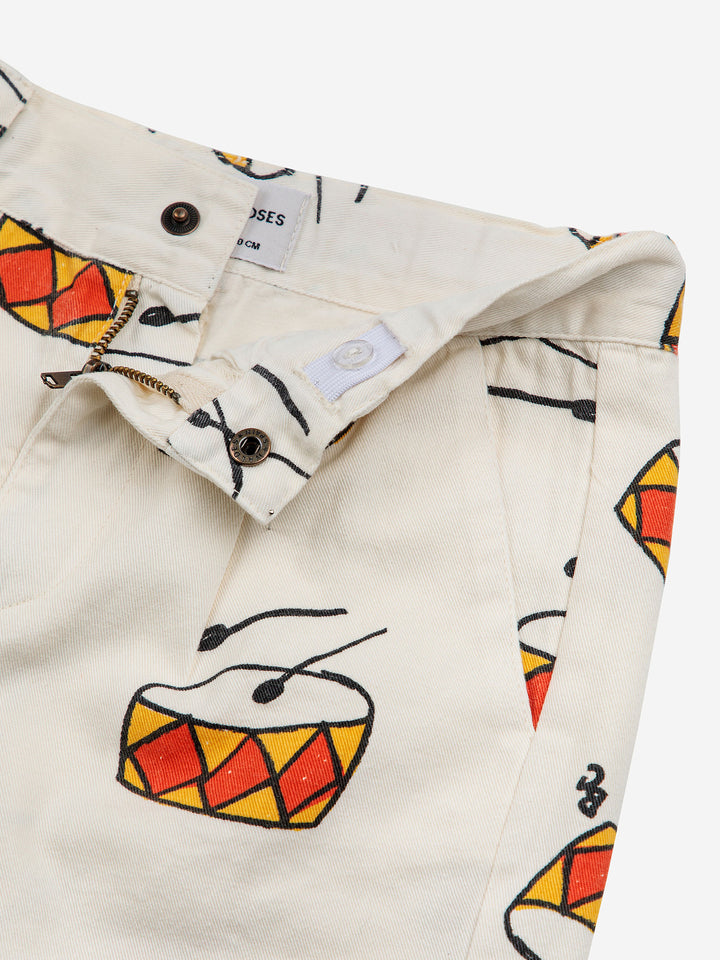 Play the Drum All Over denim bermuda shorts