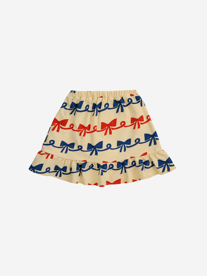 Ribbon Bow all over ruffle skirt