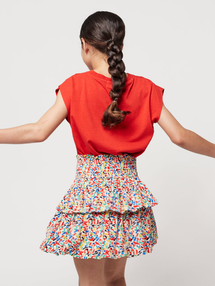 Confetti all over woven ruffle skirt