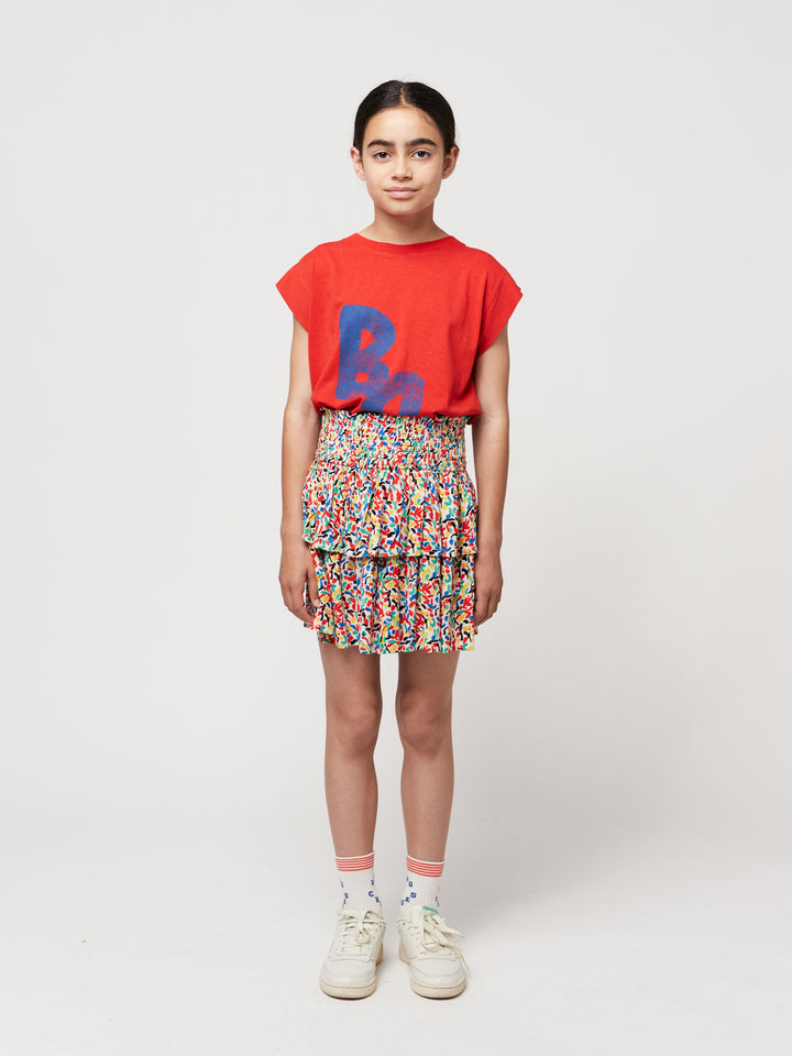 Confetti all over woven ruffle skirt