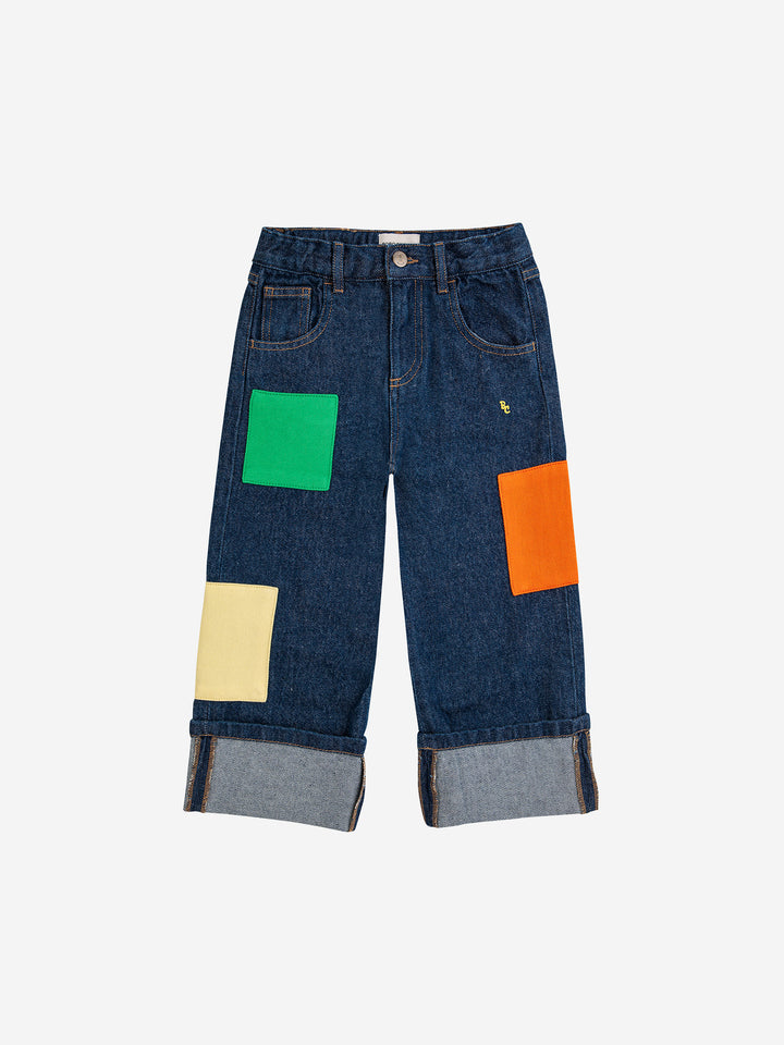 Pantalons texans pedaç BC blocs de color