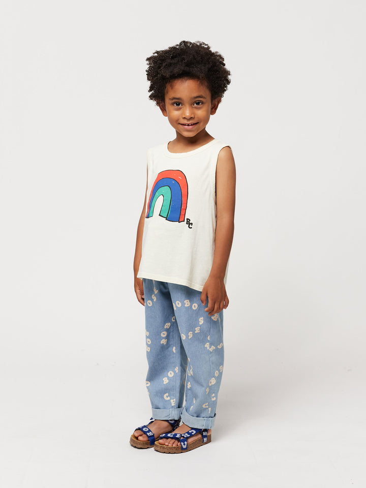 Bobo Choses Circle all over denim pants