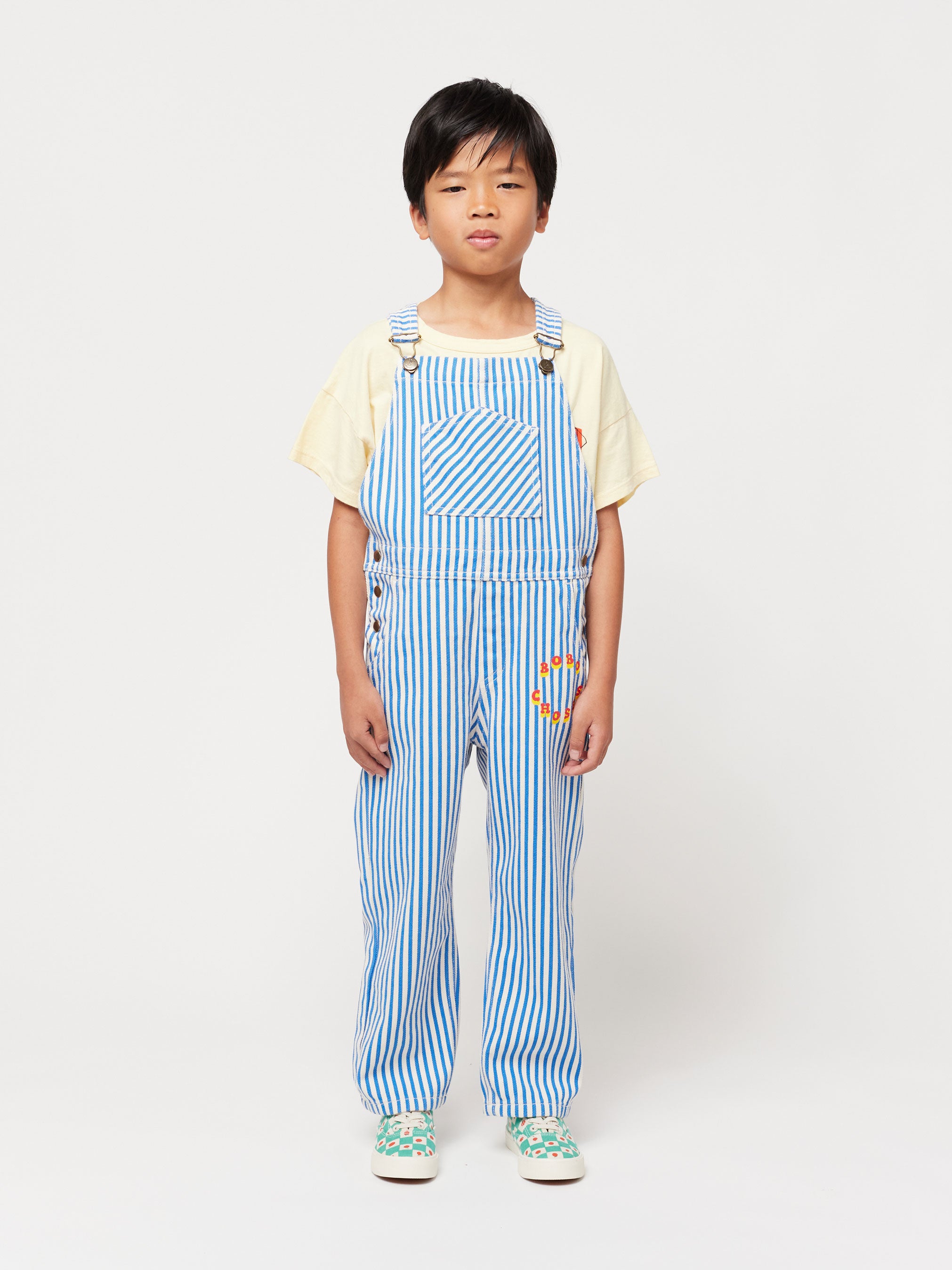 Bobo Choses Circle Stripes overall