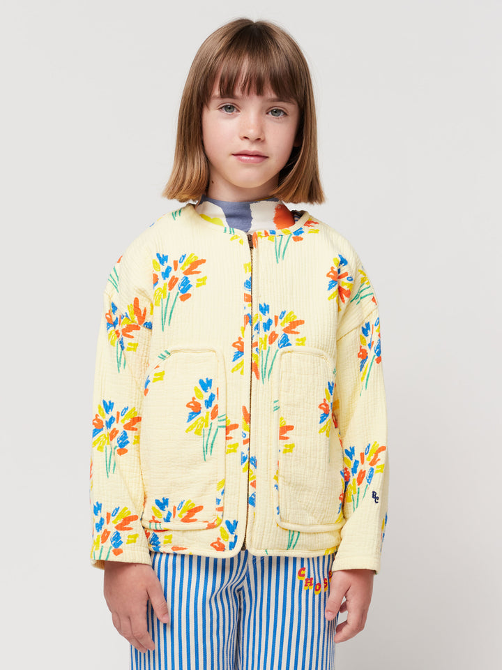 Fireworks all over quilted jacket