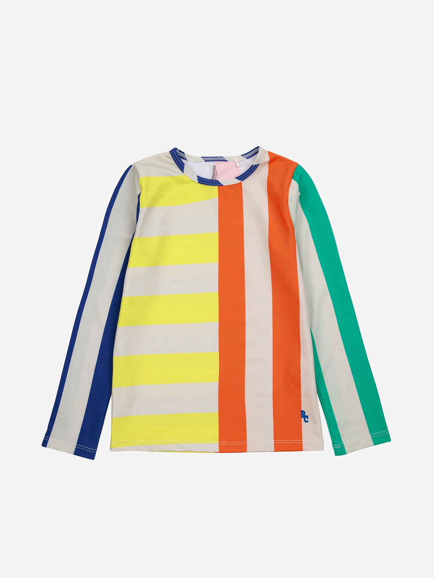 Multicolor Stripes swim t-shirt