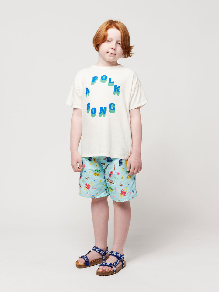 Funny Insects all over swim bermuda shorts