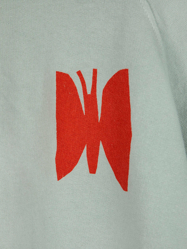 버터플라이 터콰이즈 스웨트셔츠
