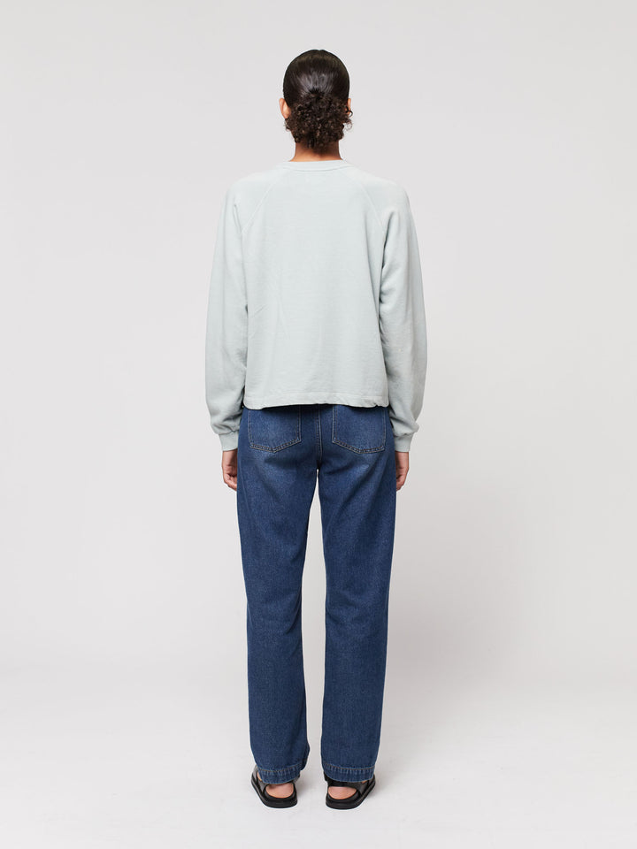 버터플라이 터콰이즈 스웨트셔츠