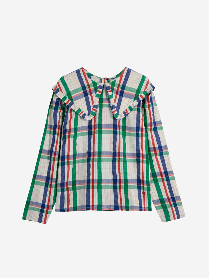 Brusa de quadres amb coll