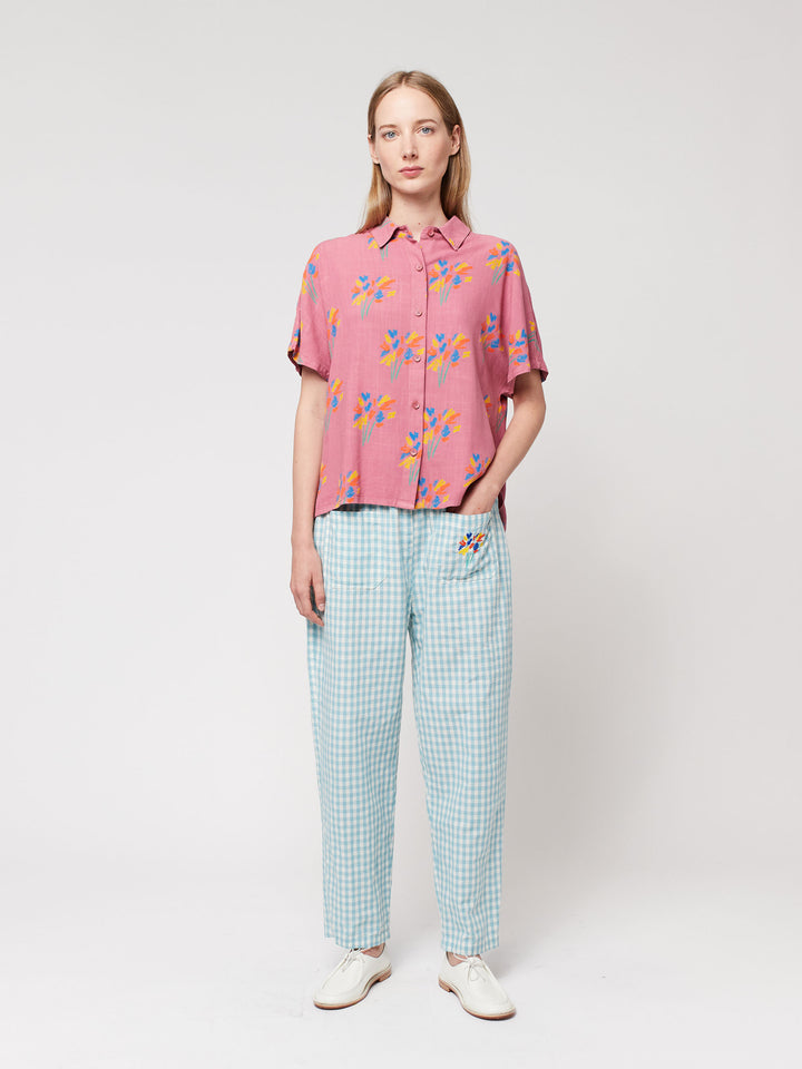 Camisa de màniga curta estampat focs artificials