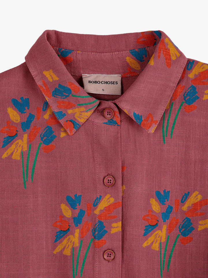 Camisa de màniga curta estampat focs artificials