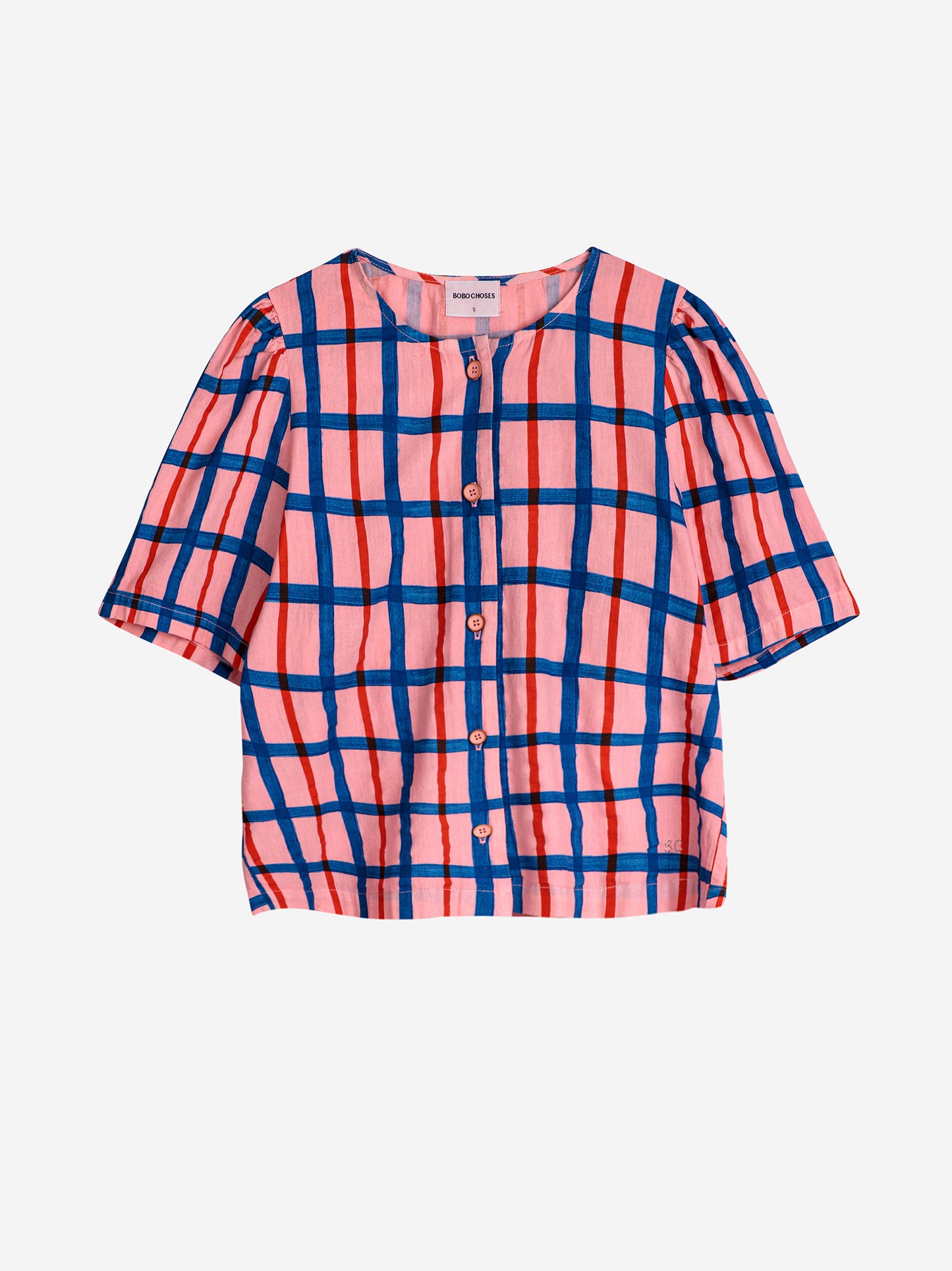 Multicolored check print shirt