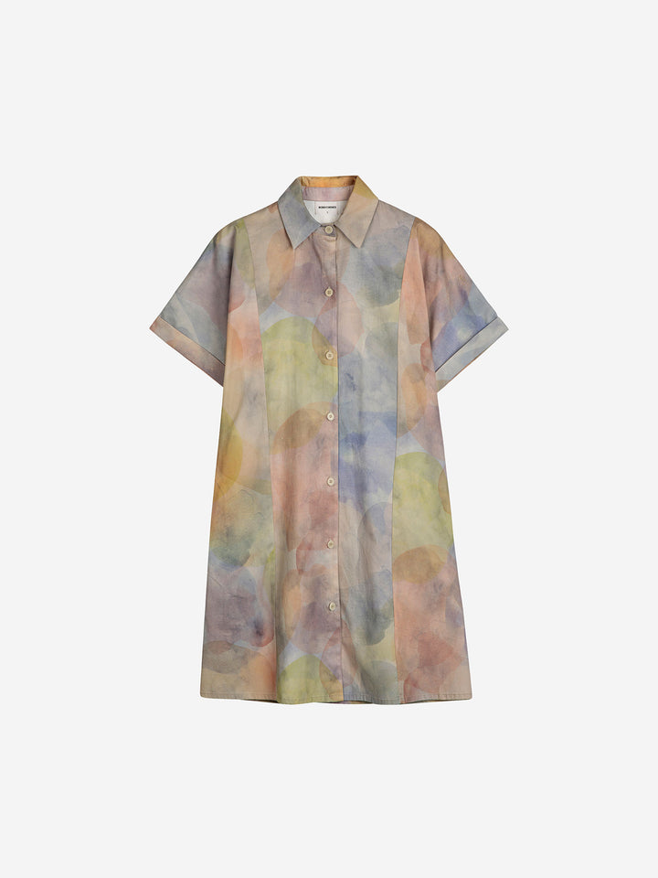 Skylight print shirt dress