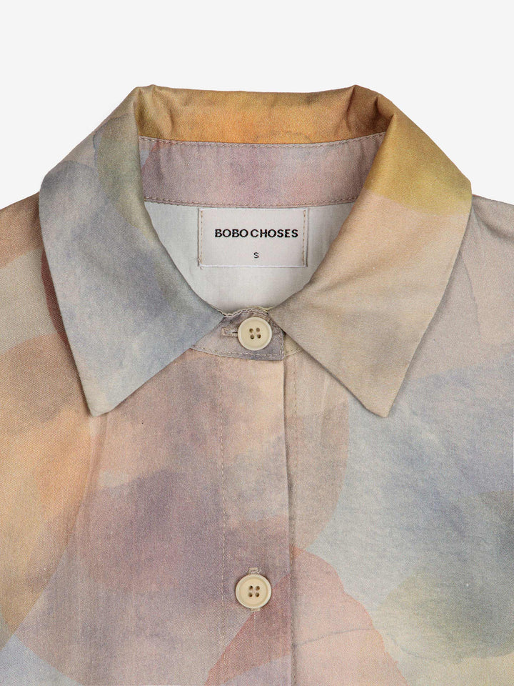 Skylight print shirt dress