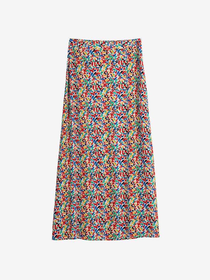 콘페티 프린트 플레어 스커트